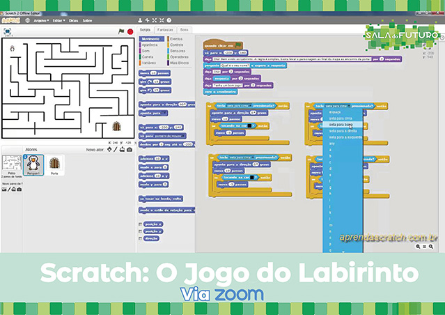 Scratch 3 - Aula 04 ‐ Criando seu Primeiro Jogo: Labirinto com Pontuação 